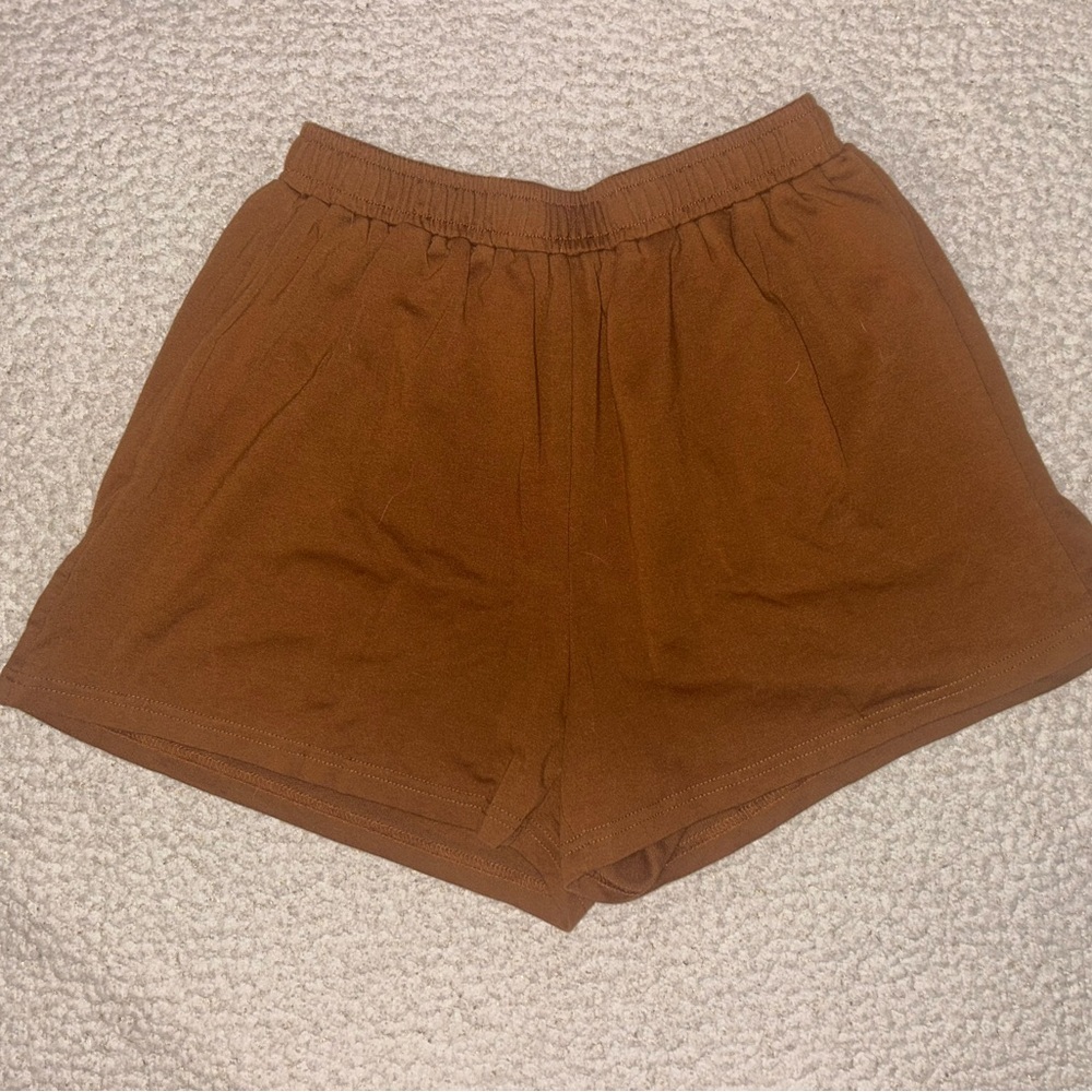 SHEIN Brown Women's Athletic Shorts